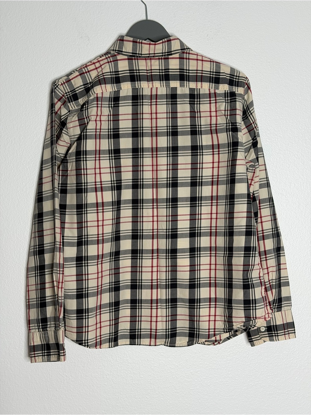 Lauren Ralph RLL cotton plaid button-down shirt blouse long sleeve size L - Picture 5 of 15